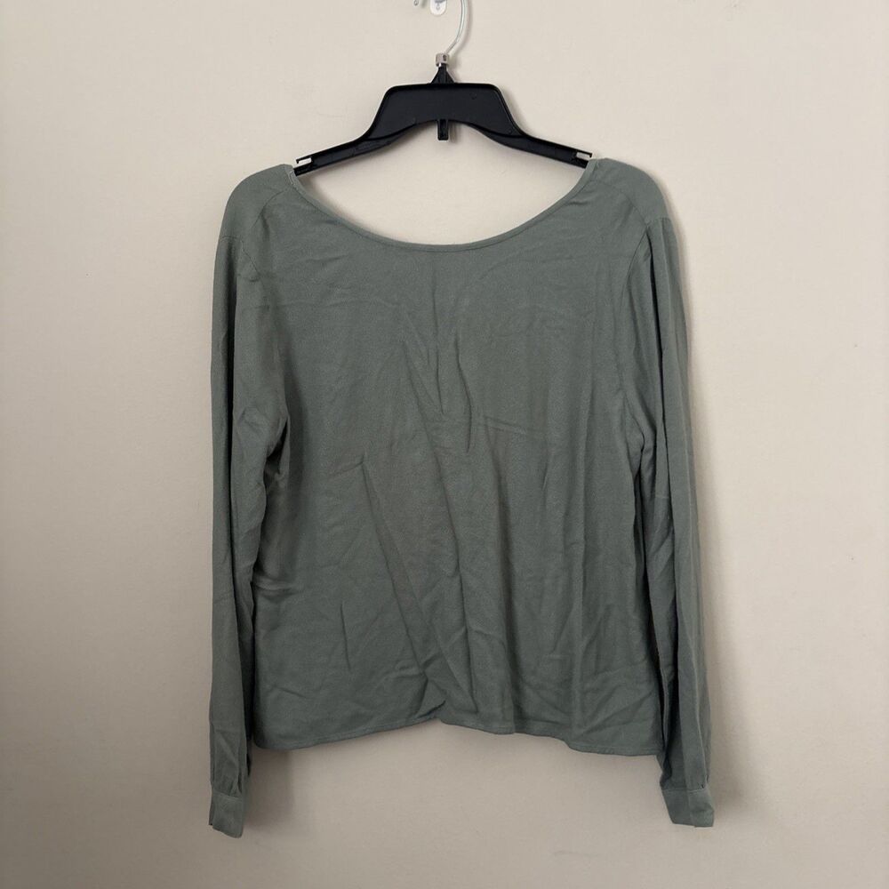 Anthropologie Cloth & Stone Green Women Top Size Extra Small Long Sleeve